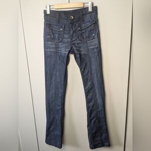 MISS SIXTY Vintage Y2k Women Jeans Size 25 Made In Italy 99% Cotton